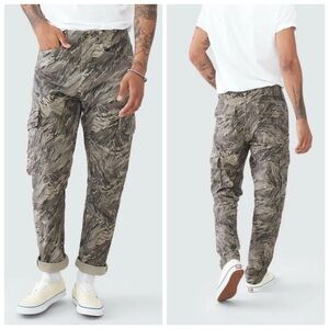 NWT J Brand Trueper Cargo Slim Straight Pantsv Distressed Tope Grey Size 38